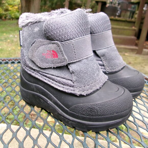 The North Face Alpenglow II Toddler Faux Fur Winter Boots 7 NF0A3FYO Waterproof - Picture 1 of 7